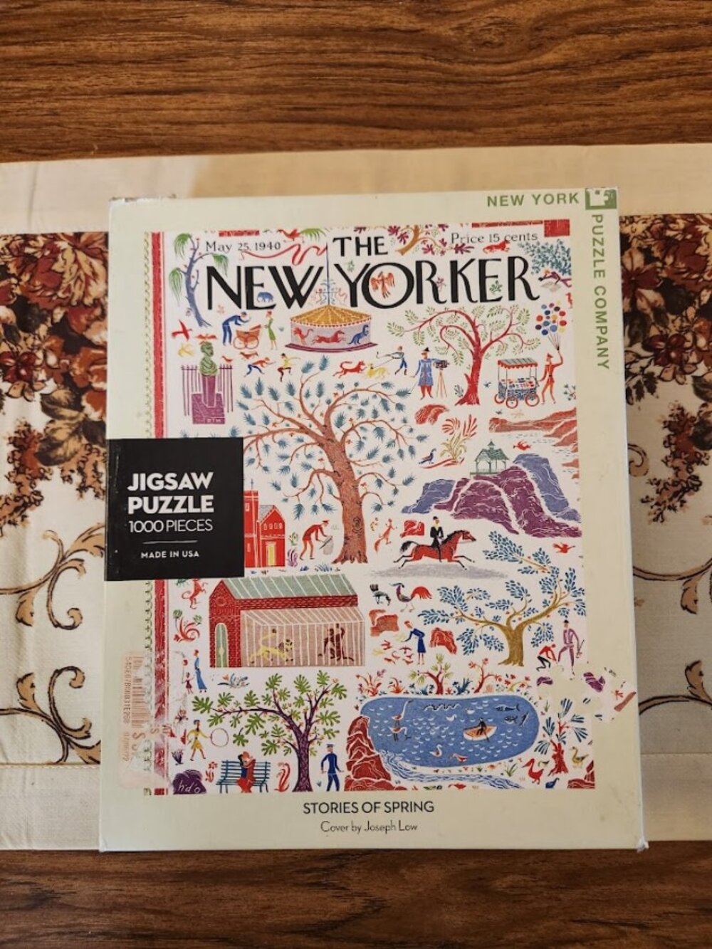 New Yorker Jigsaw Puzzle New Yorker Stories of Spring 1000 Piece  Cover by Artis